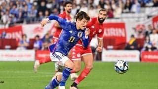 古橋亨梧が代表戦4試合ぶりのゴール！CL初得点の勢いそのままに日本代表通算5得点目