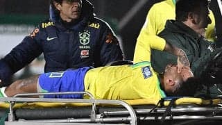 ネイマールに悲劇…左ヒザ前十字じん帯断裂に半月板損傷の重傷