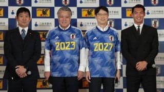 JFAと三井不動産がメジャーパートナー契約！ 森保一監督もセレモニーに登場「めちゃくちゃ緊張している」