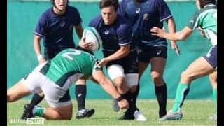 攻撃力を見せ、計９トライで白鷗大に圧勝！