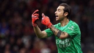 ミランで初先発の3番手GKミランテ、不運絡んだ失点悔いる 「防ぐことができるシュートだったから残念」