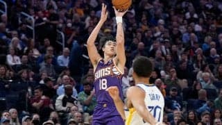 渡邊雄太、開幕戦から2本の3Pを含む8得点…サンズはウォリアーズに勝利