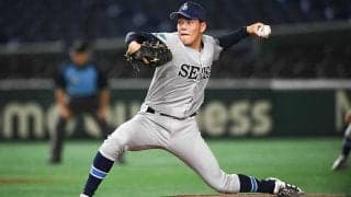 ドラフト候補でも群を抜く「14.43」　驚異の奪三振能力…ハム稲葉GMも惚れた153キロ左腕