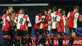 CL初出場ヒメネス2発のフェイエノールトがラツィオを一蹴、上田は途中出場、鎌田は出番なし【CL】