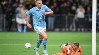 ハーランドが今季CL初弾含む2ゴール！　シティがGS3連勝で週末マンチェスターダービーへ【CL】