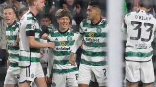 「ファーストタッチ最高」「うますぎ」古橋亨梧がアトレティコ相手に4分で先制！ 「動き出し、トラップ、シュート全て完璧」