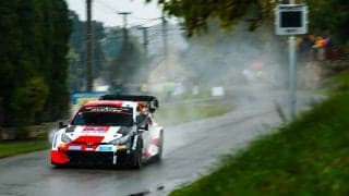 WRCセントラルヨーロピアン：出走順を活かしたロバンペラが首位、勝田は2分26秒8差の5番手