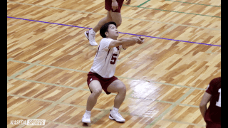 フルセット、そしてデュースの末に筑波大に辛勝！　全勝を守り、最終戦へ