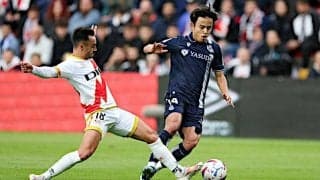 久保先発のソシエダがラージョとドロー…オヤルサバルがドブレーテも逃げ切り失敗【ラ・リーガ】