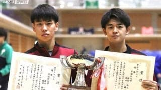 濵田・徳田組が男子ダブルスで優勝！　シングルスは悔しさの残る結果に
