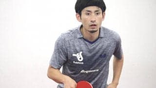 【卓球】上田仁 ドイツで練習 鉄人・松下浩二を下した上田のカット打ち！