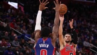 ザック・ラビーンが今季リーグ初の50得点超えも、ブルズは敵地でピストンズに大敗