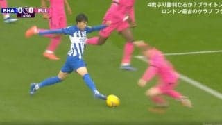 相手3人は手も足も出ず…三笘薫がトライアングルで完璧な崩し！ブライトンのパーフェクト連携にスタジアムが沸いた瞬間