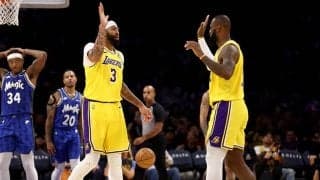 ホームでマジックを迎え撃ったレイカーズが3点差の接戦制す…八村塁は左目負傷で欠場