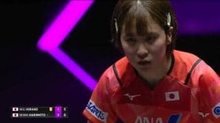 【女子1回戦ハイライト】平野美宇 vs 張本美和｜WTTチャンピオンズフランクフルト2023