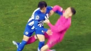 三笘薫が柔道技！？ユニホームを引っ張られてもフィジカルで圧倒した瞬間！「気に掛けるミトマ」と相手を気遣う姿に注目も