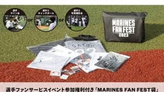 ロッテ、イベント参加権利付き福袋発売　数量限定…選手と写真撮影、キャッチボールも