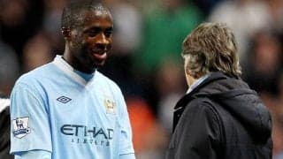 ヤヤ・トゥーレが恩師マンチーニと再会！　サウジ代表のアシスタントコーチに