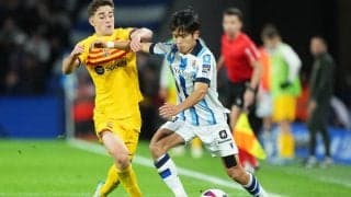 「バルサのDFを狂わせた」古巣バルサ相手に躍動した久保建英、チャビ監督が称えるも現地評価はまずまず「全力を尽くした」