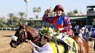 【BCジュベナイルターフSP】T.マーカンド騎乗、ビッグイーヴスが抜け出す