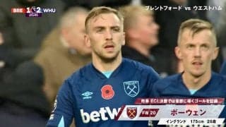 GK一歩も動けず！ ハンドすれすれ“腹トラップ”美技→ポストワンツー弾 「ボーウェン絶好調やな」VARも納得の圧巻ゴール