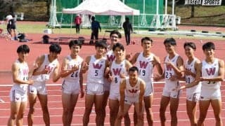 シーズン締めくくりの大会、短距離４年の引退に花を添える