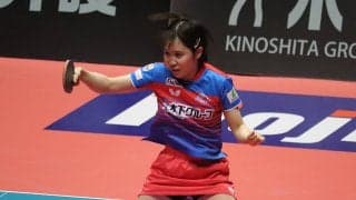 平野美宇、2ゲーム失うも意地の逆転勝利　パリ選考レース続く今後は「コンディションより気持ちの勝負」【Tリーグ】