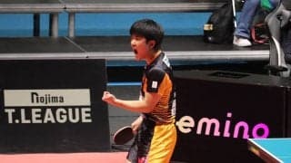 張本智和、林昀儒との激戦制し2勝　パリ五輪選考ポイントは「1位になるのが目標」と今後見据える【Tリーグ】