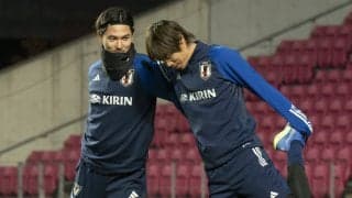 日本代表がＷ杯予選に向けて始動！追加招集の佐野海舟や細谷真大がシュート練習などで軽快な動き、伊東純也や南野拓実は別メニュー調整