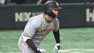 阪神・高山がいきなり快音…第1打席で右中間二塁打　トライアウト野手初安打でアピール