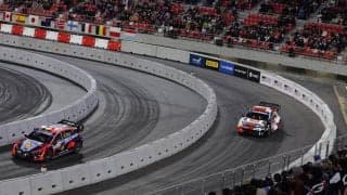 WRCジャパン：豊田スタジアムのSS1はヒョンデのティエリー・ヌービルが制する。勝田は5番手