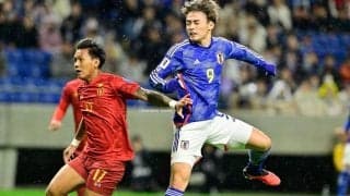 「意外性のあるクロス!! うめぇ!!!」「理不尽最高です」南野拓実の“ふんわりループパス”&上田綺世の“絶妙ヘディングシュート”にファン注目！ ミャンマー代表戦の先制シーン