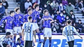 「メッシかよ」「メッシ超えるんじゃないかい…」U22日本代表から決めたアルゼンチン代表10番の直接FK弾に「これが世界か」と驚愕の声！「この先絶対来る選手」と大絶賛