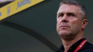 ユーロ本大会お預けも…ウクライナ代表指揮官は胸を張る、終盤の物議判定には「決めるのは我々ではない」