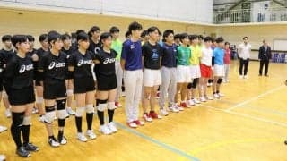 春高バレー、３８年ぶりアベックＶの千葉・習志野を市長が激励