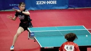 早田ひな、貫録の準決勝進出に「チャレンジャーの気持ちで来た」　パリ五輪は「出るだけじゃなくて金メダルを獲る」【全農CUP大阪】