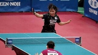 平野美宇、“ライバル”伊藤美誠に意地のストレート勝ちで涙「絶対後悔しない」　選考会での成長に「自分が努力してきた」と誇る【全農CUP大阪】