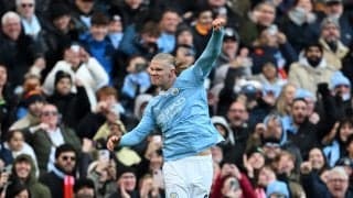 最高過ぎだろ！怪物ハーランド、プレミア50ゴール目のメモリアル弾！芸術的トラップからの完璧すぎるシュートモーションで相手DFを絶望させた瞬間