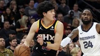 2試合ぶりの出場となった渡邊雄太が3ポイントをヒット…サンズはグリズリーズに白星