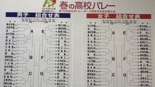 男子は３回戦で国体決勝の再戦か　女子は名門校が初戦で激突　組み合わせ抽選／春高バレー