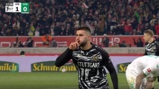 「オレを買え！」「代表に呼べ」 誰へのメッセージ？ ゴール後の“意味深パフォーマンス”が話題に　三笘ブライトンからレンタル移籍の点取り屋が“二段シュート”を決めた瞬間