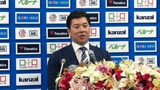 炭谷銀仁朗「ライオンズのためにプレーしたい」　6年ぶり古巣復帰で入団会見