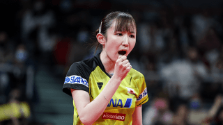 “エース”早田ひなが圧巻逆転ストレート、張本美和とのペアで試合に終止符　日本がスウェーデン下し第2S連勝【混合団体W杯】