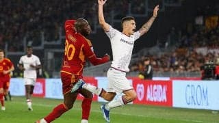 9人ローマがフィオレンティーナとドローで4位死守…ルカク一発退場に加えてディバラ＆アズムンが負傷交代【セリエA】