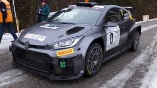 フランス国内戦の0カーを務めたGRヤリス・ラリー2デモカー。24年デビューに向け準備着々