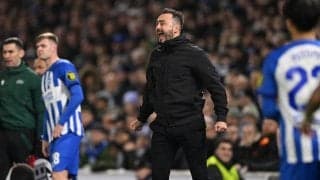 「情熱が溢れてる」「愛してやまない」劇的なELベスト16行きを決めたブライトン、デ・ゼルビ監督の勝利の瞬間の反応が熱い「素晴らしい光景」