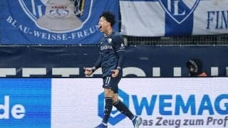 浅野が今季5ゴール目となる先制弾、ボーフムがウニオンに快勝【ブンデスリーガ】