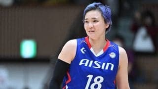 さすがのプレーを見せたアイシンの吉田亜沙美…久しぶりの代々木のコートは「やっぱりいいですね」