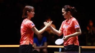 長﨑美柚、木原美悠が台湾ペアにストレートで日本大会制覇に王手　中国最強ペア撃破へ意気込み「お互い最高のプレーを」【WTT女子ファイナルズ】