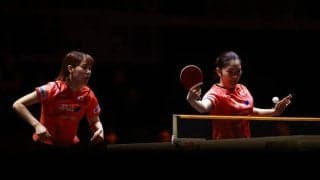 「最高の卓球を披露」長﨑美柚、木原美悠の圧巻勝利に大会公式も賛辞　4年ぶり激突の中国最強ペア撃破にも期待【WTT女子ファイナルズ】